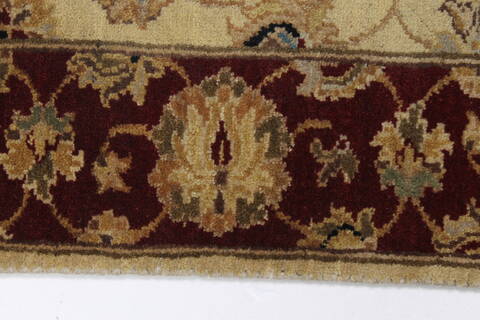 Semnan Beige Runner Hand Knotted 26 X 910  Area Rug 250-23734 Image 5