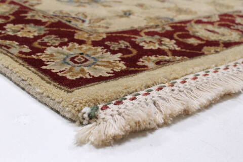 Semnan Beige Runner Hand Knotted 26 X 910  Area Rug 250-23734 Image 8