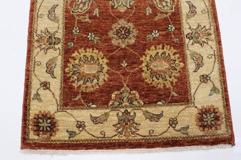 Ziegler Brown Runner Hand Knotted 26 X 910  Area Rug 250-23738 Image 5