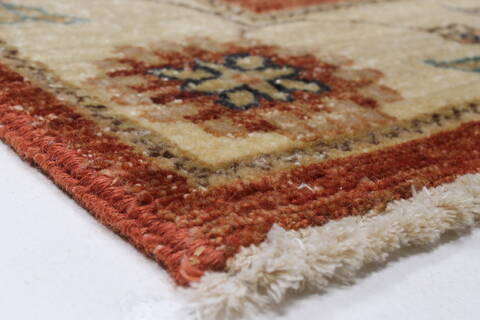 Ziegler Brown Runner Hand Knotted 26 X 910  Area Rug 250-23738 Image 6