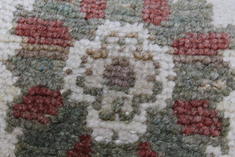 Pishavar Beige Runner Hand Knotted 29 X 911  Area Rug 250-23746 Image 8