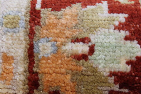 Chobi Beige Runner Hand Knotted 29 X 99  Area Rug 250-23757 Image 11