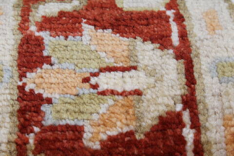 Chobi Beige Runner Hand Knotted 29 X 99  Area Rug 250-23757 Image 8