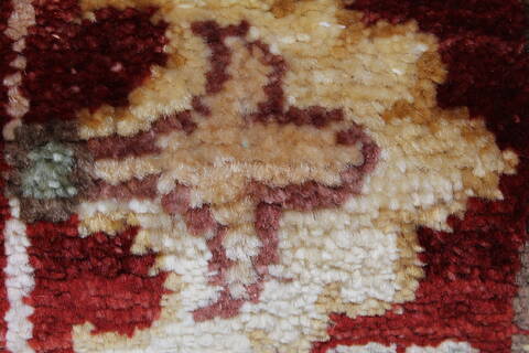 Pishavar Beige Runner Hand Knotted 29 X 96  Area Rug 250-23759 Image 10