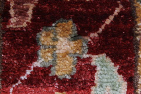 Pishavar Beige Runner Hand Knotted 29 X 96  Area Rug 250-23759 Image 7