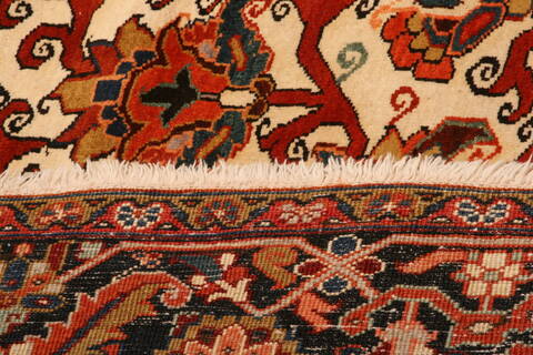 Heriz Beige Hand Knotted 95 X 130  Area Rug 100-23765 Image 2