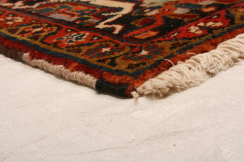 Heriz Beige Hand Knotted 95 X 130  Area Rug 100-23765 Image 3