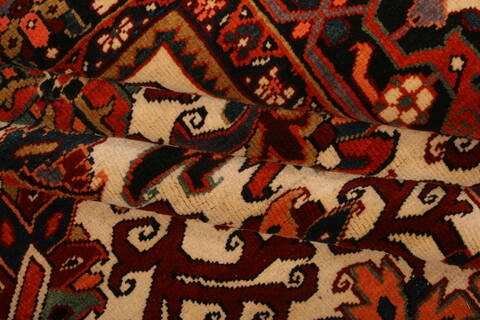 Heriz Beige Hand Knotted 95 X 130  Area Rug 100-23765 Image 6