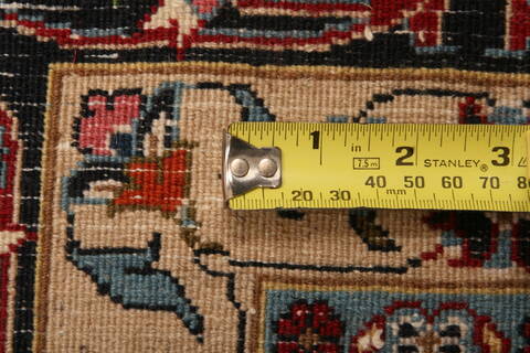 Mashad Cream Hand Knotted 100 X 130  Area Rug 100-23772 Image 4