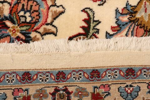 Mashad Cream Hand Knotted 100 X 130  Area Rug 100-23772 Image 5