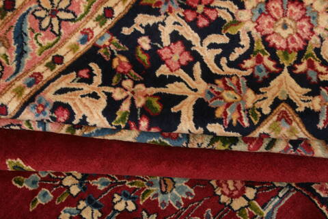 Kerman Red Hand Knotted 910 X 131  Area Rug 100-23779 Image 4