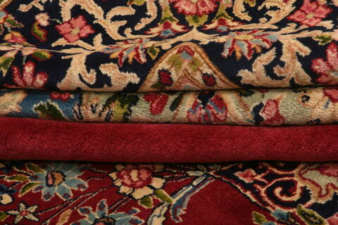 Kerman Red Hand Knotted 910 X 131  Area Rug 100-23779 Image 7