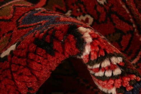 Heriz Red Hand Knotted 103 X 134  Area Rug 100-23790 Image 1