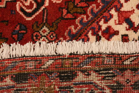 Heriz Red Hand Knotted 103 X 134  Area Rug 100-23790 Image 8