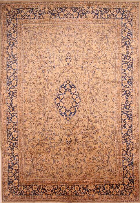 Kerman Brown Hand Knotted 99 X 141  Area Rug 100-23792 Image 0