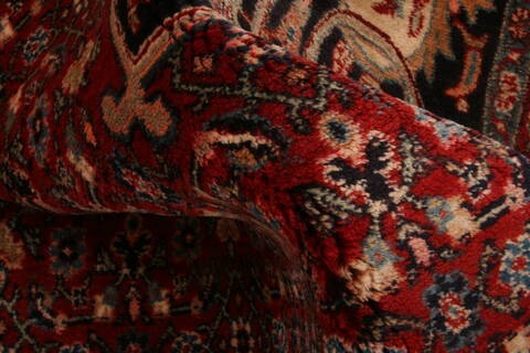 Bidjar Red Hand Knotted 102 X 137  Area Rug 100-23793 Image 2