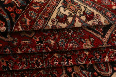 Bidjar Red Hand Knotted 102 X 137  Area Rug 100-23793 Image 6