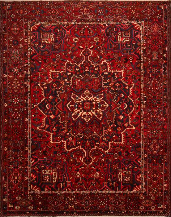 Bakhtiar Red Hand Knotted 101 X 1210  Area Rug 100-23796 Image 0