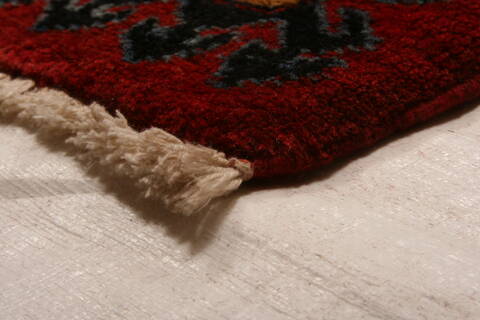 Armenian Red Hand Knotted 110 X 143  Area Rug 100-23798 Image 1