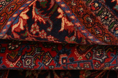 Bidjar Red Hand Knotted 101 X 130  Area Rug 100-23801 Image 5
