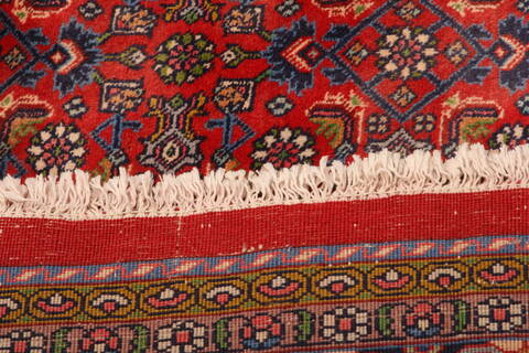 Bidjar Red Hand Knotted 101 X 130  Area Rug 100-23801 Image 7