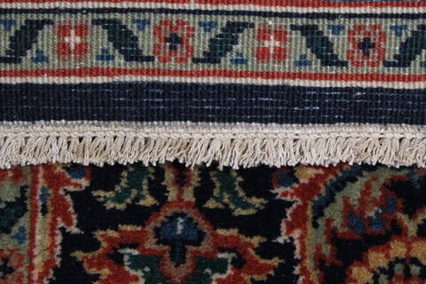 Herati Blue Runner Hand Knotted 27 X 97  Area Rug 250-23802 Image 11