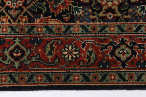 Herati Blue Runner Hand Knotted 27 X 97  Area Rug 250-23802 Image 2