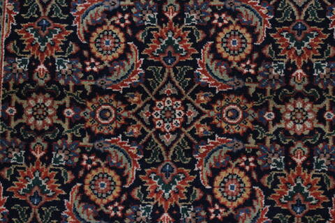 Herati Blue Runner Hand Knotted 27 X 97  Area Rug 250-23802 Image 3