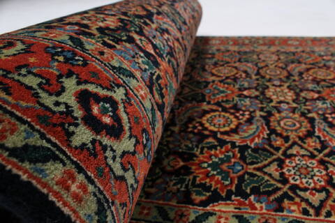 Herati Blue Runner Hand Knotted 25 X 911  Area Rug 250-23807 Image 10