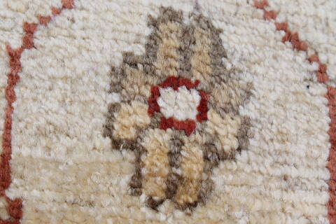 Chobi Beige Runner Hand Knotted 28 X 911  Area Rug 250-23808 Image 10