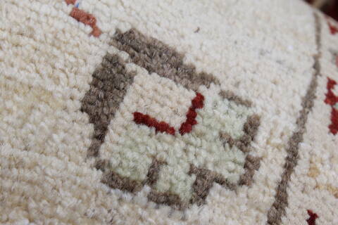 Chobi Beige Runner Hand Knotted 28 X 911  Area Rug 250-23808 Image 11