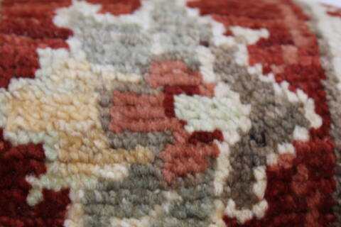 Chobi Beige Runner Hand Knotted 28 X 911  Area Rug 250-23808 Image 12