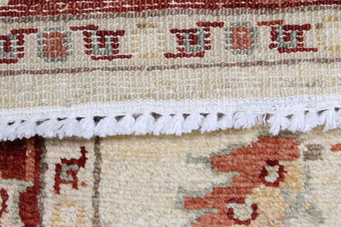 Chobi Beige Runner Hand Knotted 28 X 911  Area Rug 250-23808 Image 3
