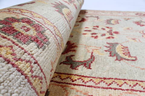Pishavar Green Runner Hand Knotted 29 X 103  Area Rug 250-23810 Image 1