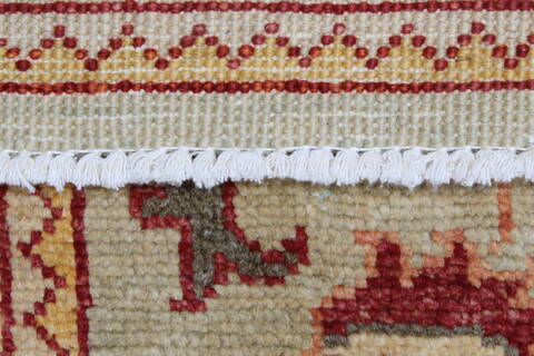 Pishavar Green Runner Hand Knotted 29 X 103  Area Rug 250-23810 Image 3