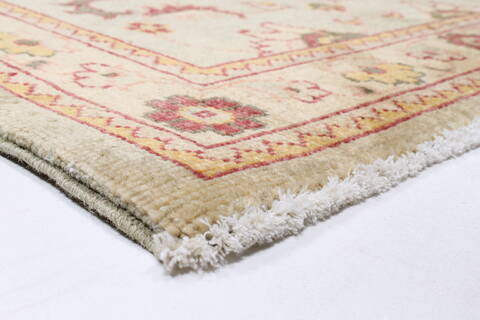 Pishavar Green Runner Hand Knotted 29 X 103  Area Rug 250-23810 Image 9