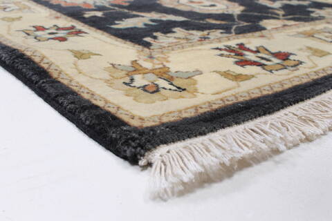 Ziegler Black Runner Hand Knotted 26 X 102  Area Rug 250-23811 Image 7