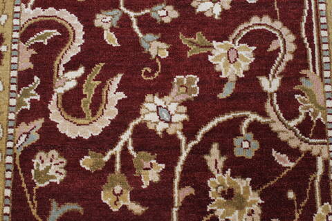 Chobi Red Runner Hand Knotted 28 X 99  Area Rug 250-23818 Image 6