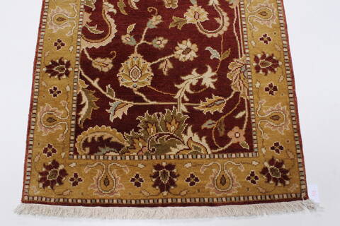 Chobi Red Runner Hand Knotted 28 X 99  Area Rug 250-23818 Image 7