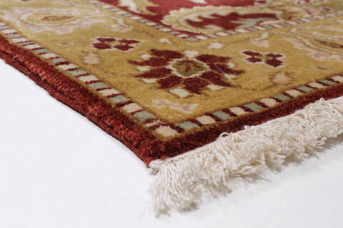 Chobi Red Runner Hand Knotted 28 X 99  Area Rug 250-23818 Image 8