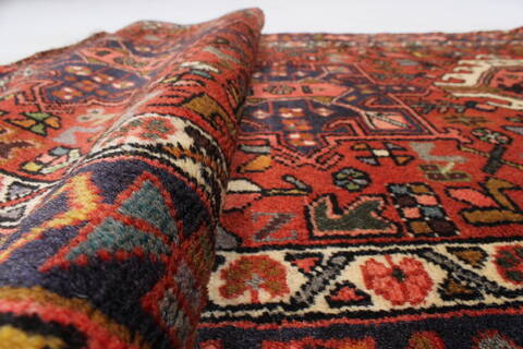 Karajeh Red Runner Hand Knotted 35 X 96  Area Rug 250-23835 Image 12