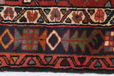 Karajeh Red Runner Hand Knotted 35 X 96  Area Rug 250-23835 Image 4