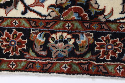 Sarouk Beige Runner Hand Knotted 25 X 130  Area Rug 250-23838 Image 3