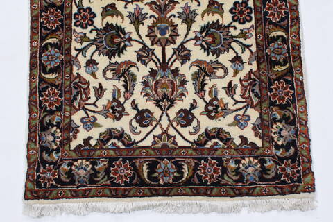 Sarouk Beige Runner Hand Knotted 25 X 130  Area Rug 250-23838 Image 5