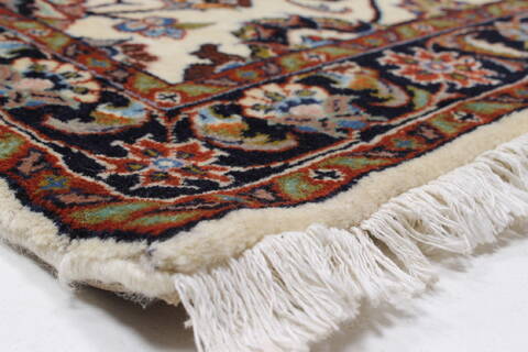Sarouk Beige Runner Hand Knotted 25 X 130  Area Rug 250-23838 Image 6