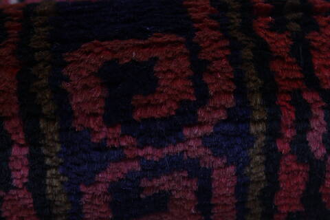 Karajeh Red Runner Hand Knotted 27 X 124  Area Rug 250-23840 Image 10