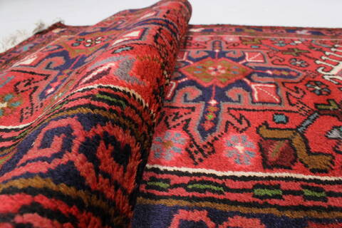 Karajeh Red Runner Hand Knotted 27 X 124  Area Rug 250-23840 Image 11