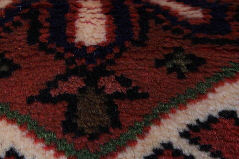 Karajeh Red Runner Hand Knotted 27 X 124  Area Rug 250-23840 Image 8