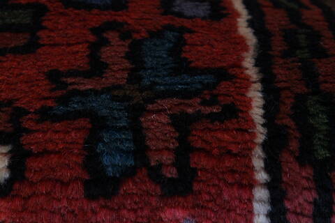 Karajeh Red Runner Hand Knotted 27 X 124  Area Rug 250-23840 Image 9
