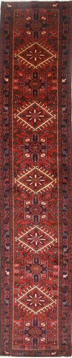 Karajeh Red Runner Hand Knotted 27 X 124  Area Rug 250-23840 Image 0